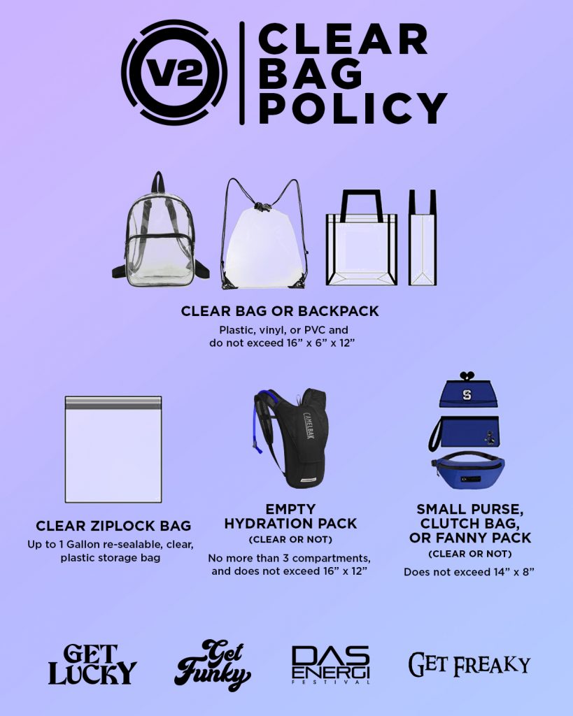 Know before you Go… Clear Bag Policy! – God's House of Hip Hop 20/20 Summer  Fest